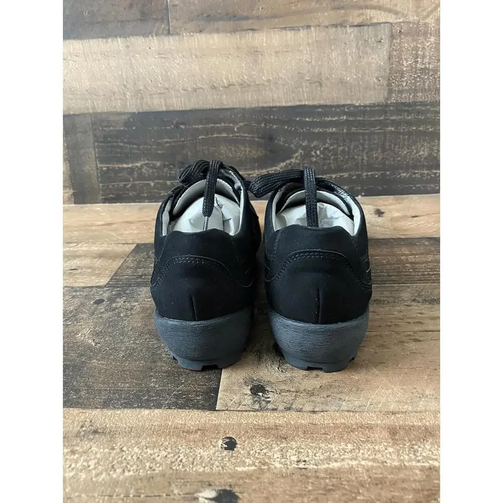 Womens WALDLAUFER DANA Shoes 3.5UK M Black Nubuck Leather Water Resistant